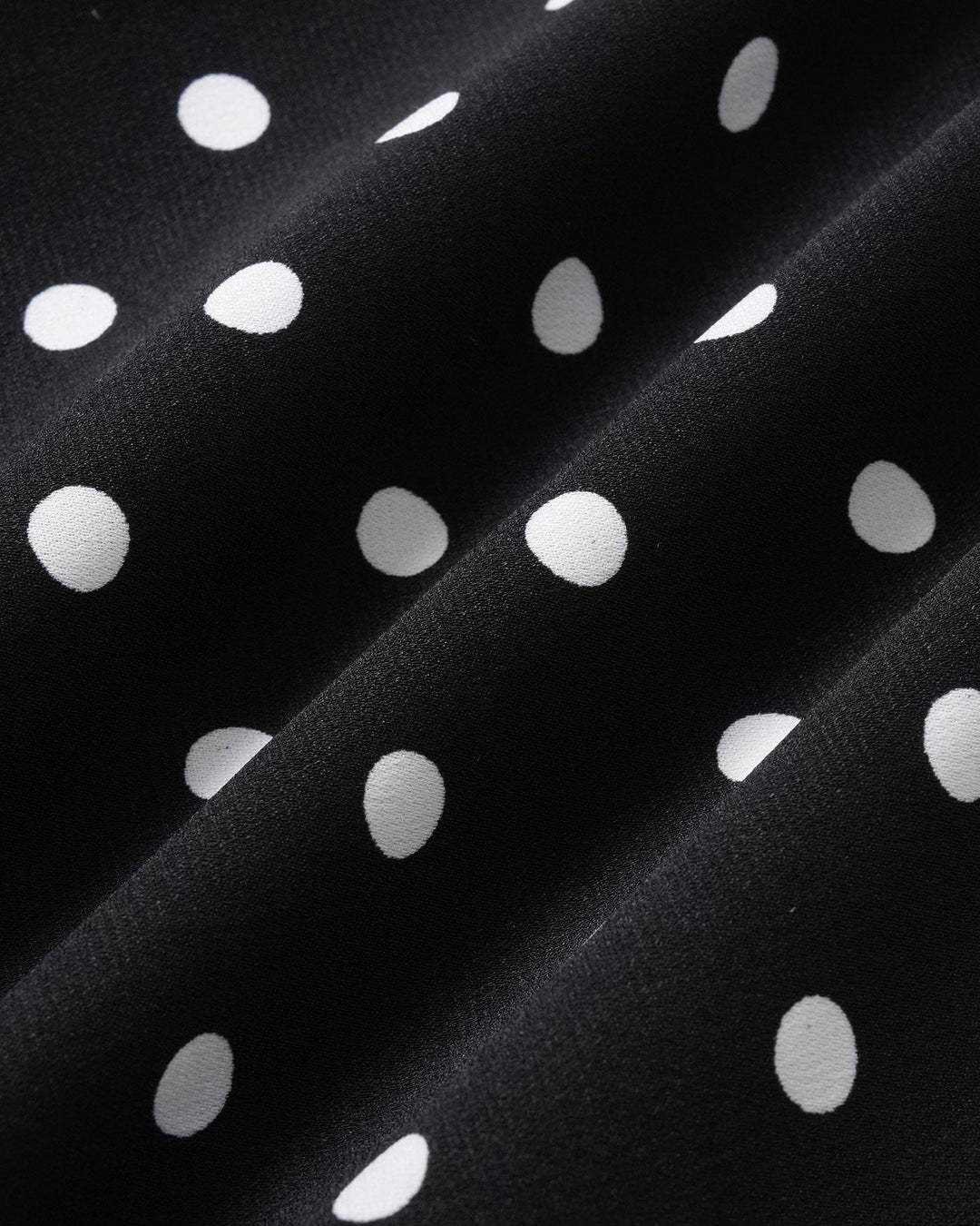 Black Polka Dot Mermaid Midi Skirt