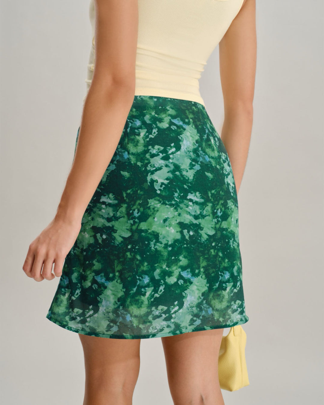 Green Floral Mermaid Skirt