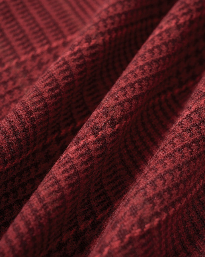 Red Plaid A-Line Midi Skirt