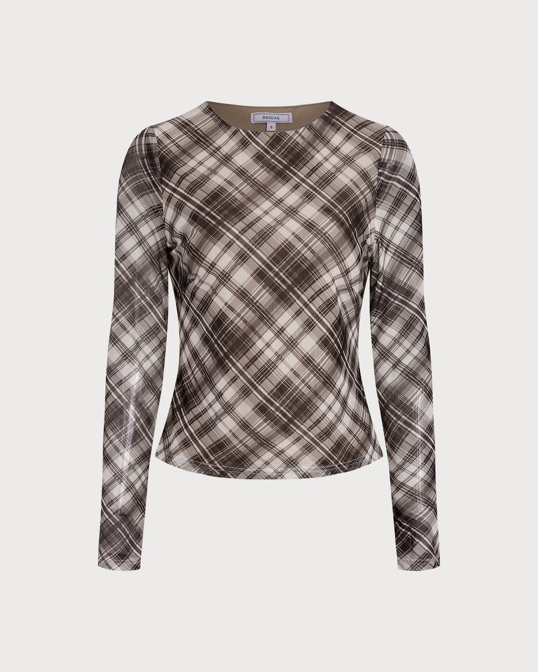 Plaid See Through Tee