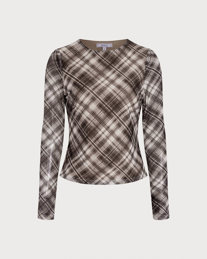 Plaid See Through Tee