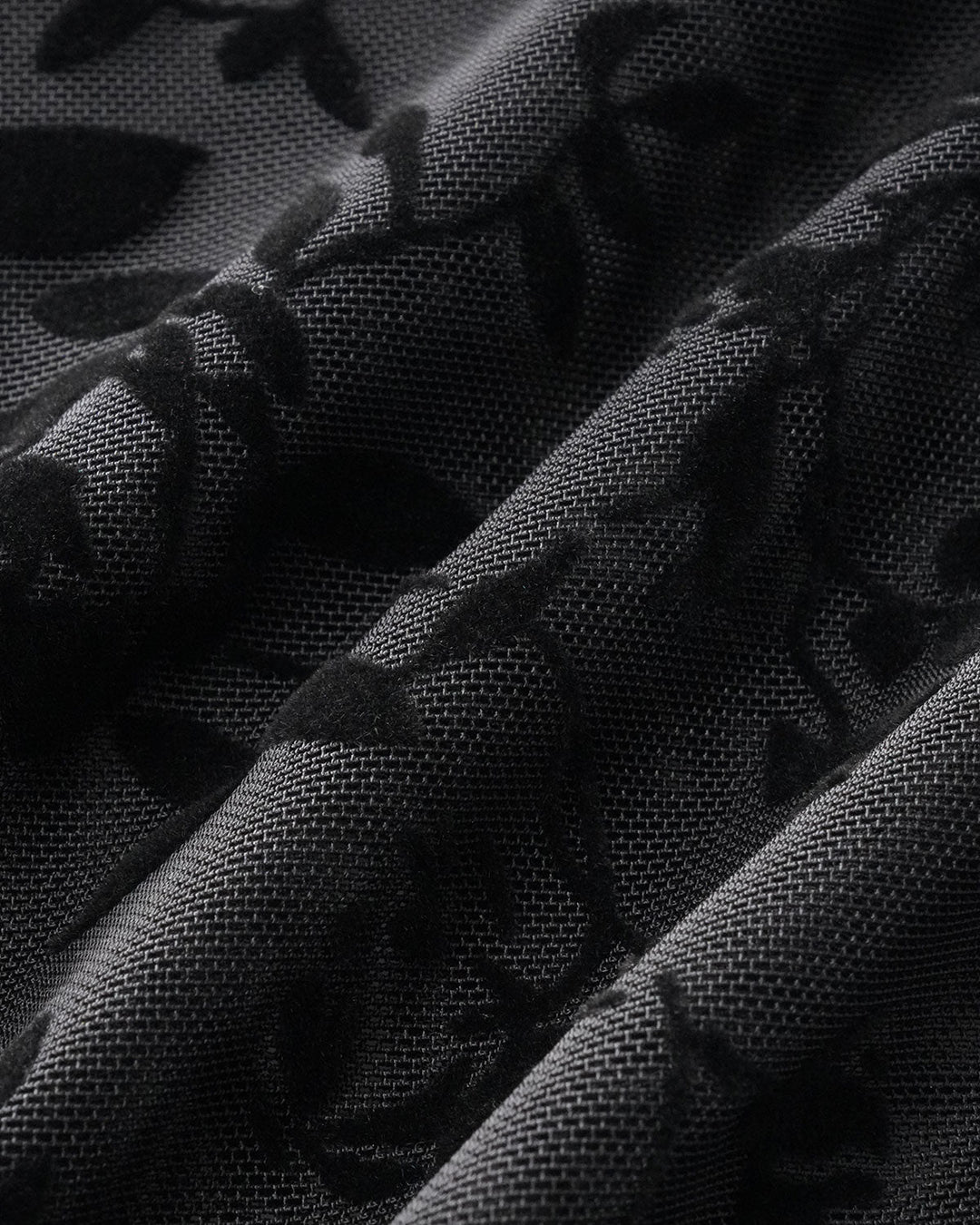 Black Floral See-through Tee