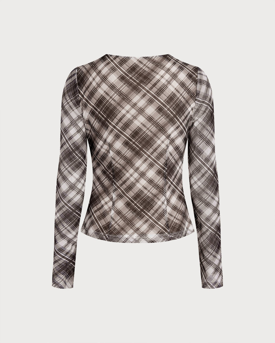 Plaid See Through Tee