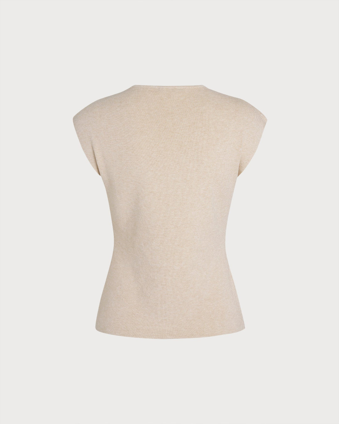 Khaki Single Breasted V Neck Cardigan