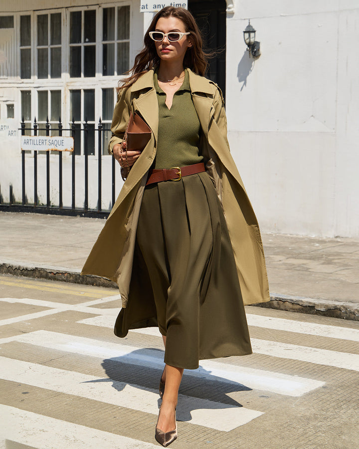 Green Collared Knit Tee