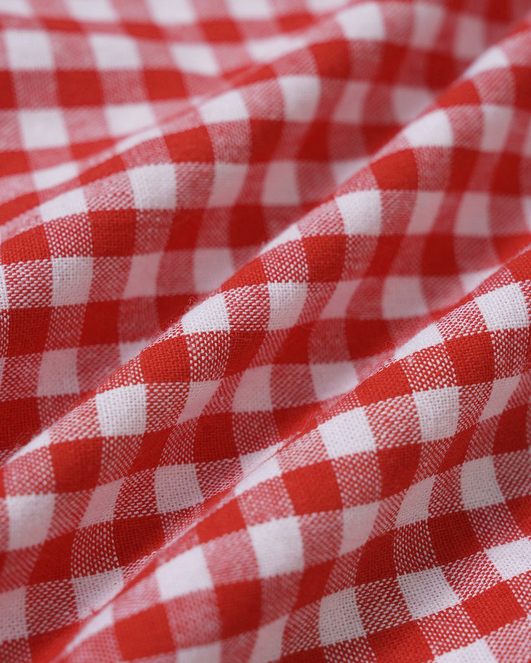 Red Plaid Button Skort