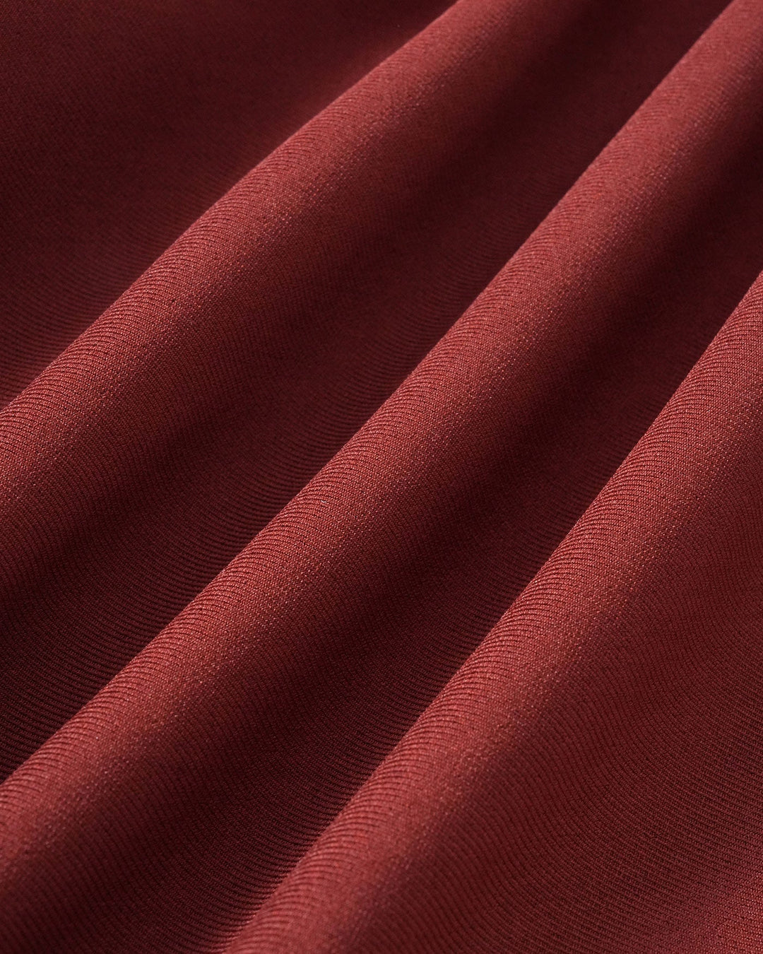 Brick Red Ruched A-Line Mini Skirt