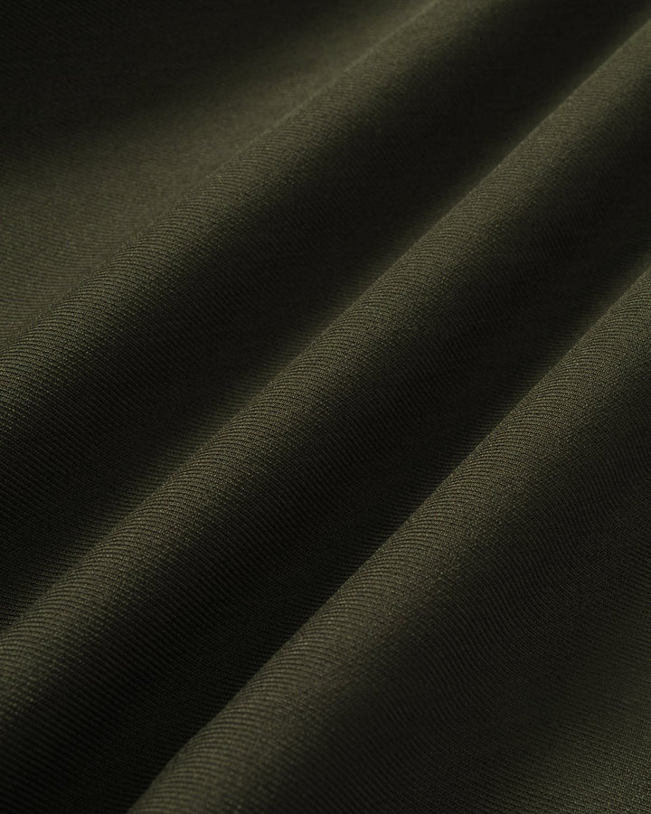 Green A-Line Pleated Midi Skirt