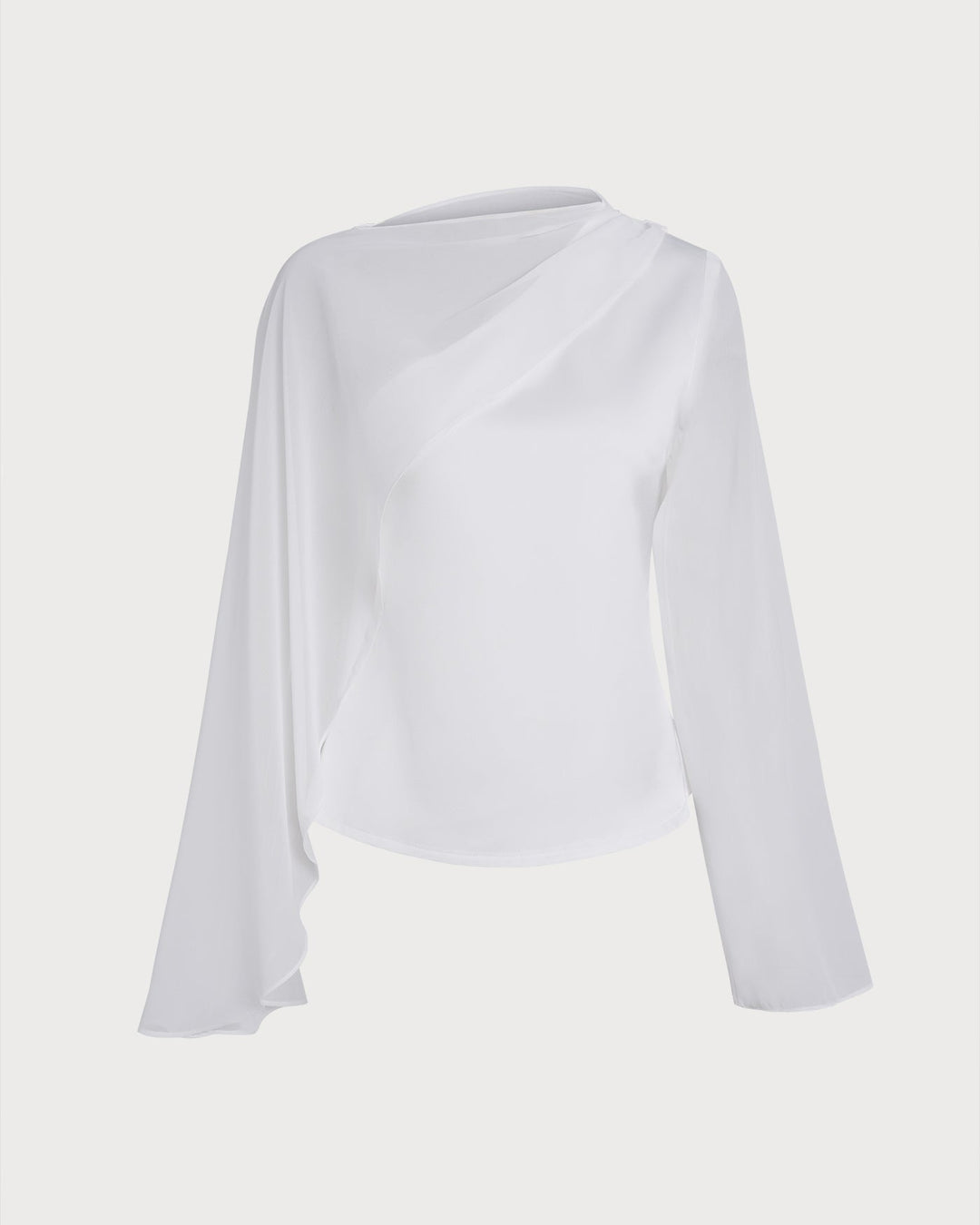 White One Shoulder Tee